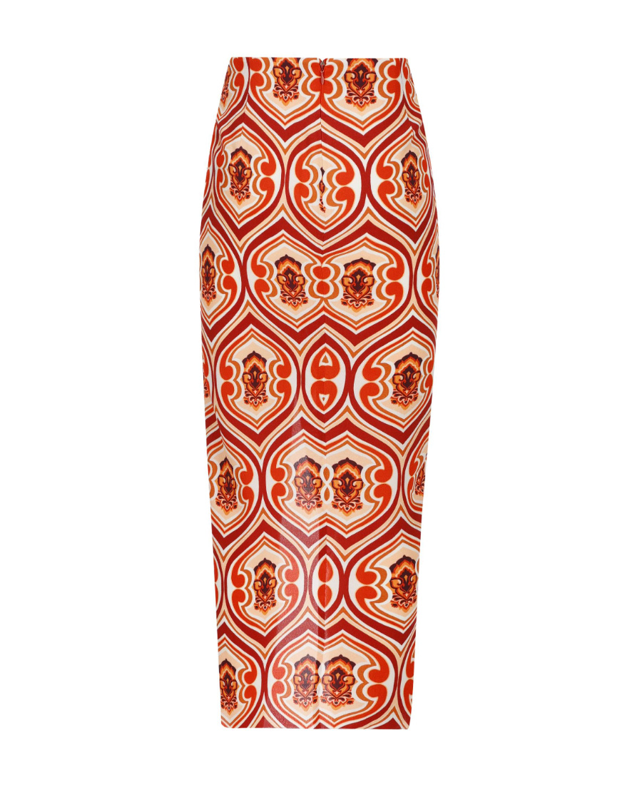 Etro Sarong Skirt With Graphic Print In Multi