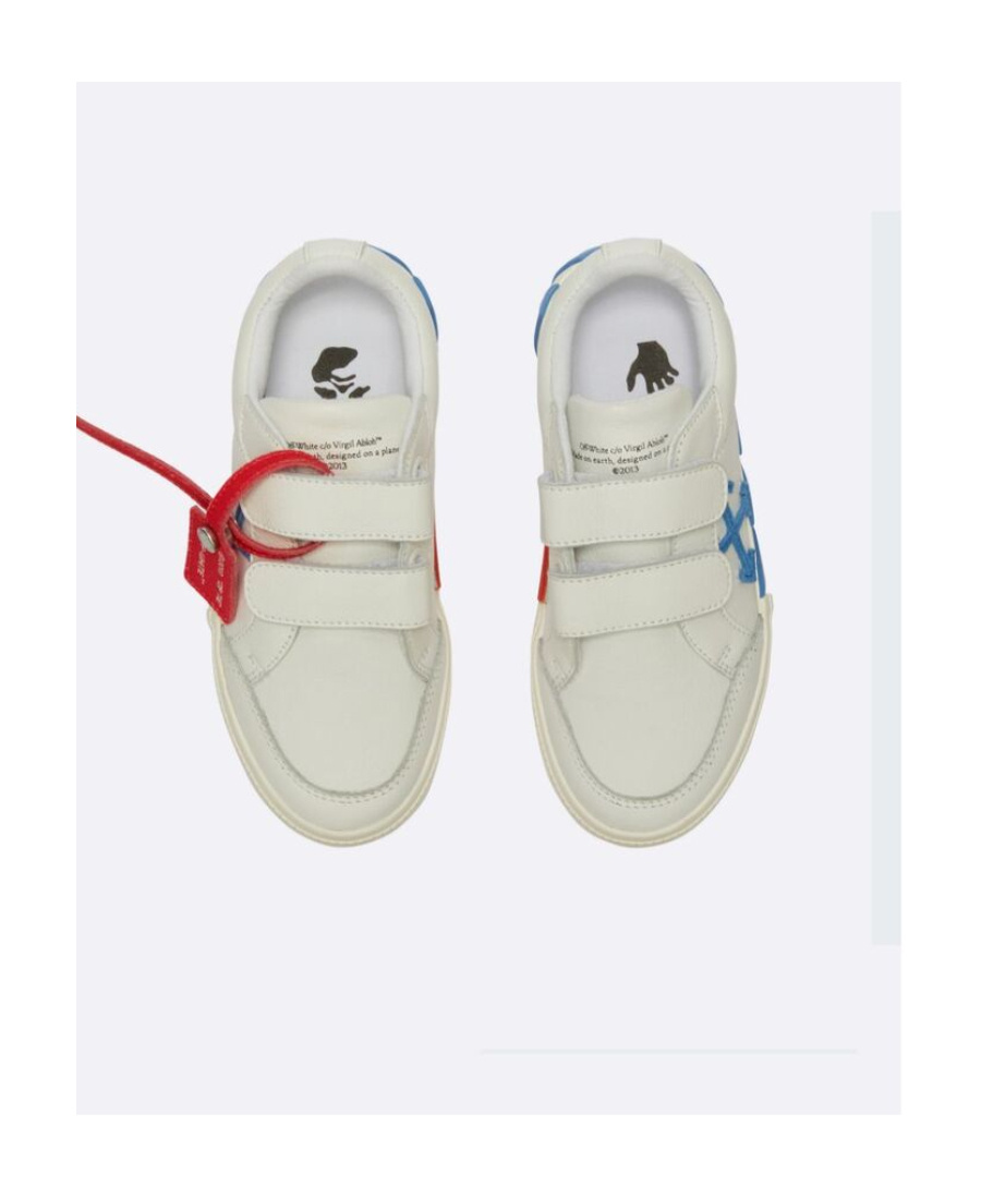 Off-white Boys Vulcanized Velcro Strap Trainers Eu 36 Uk 3 By Childsplay Clothing In White