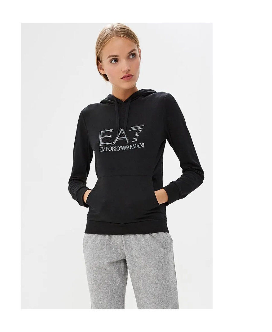 EA7 LOGO HOODED SWEATER