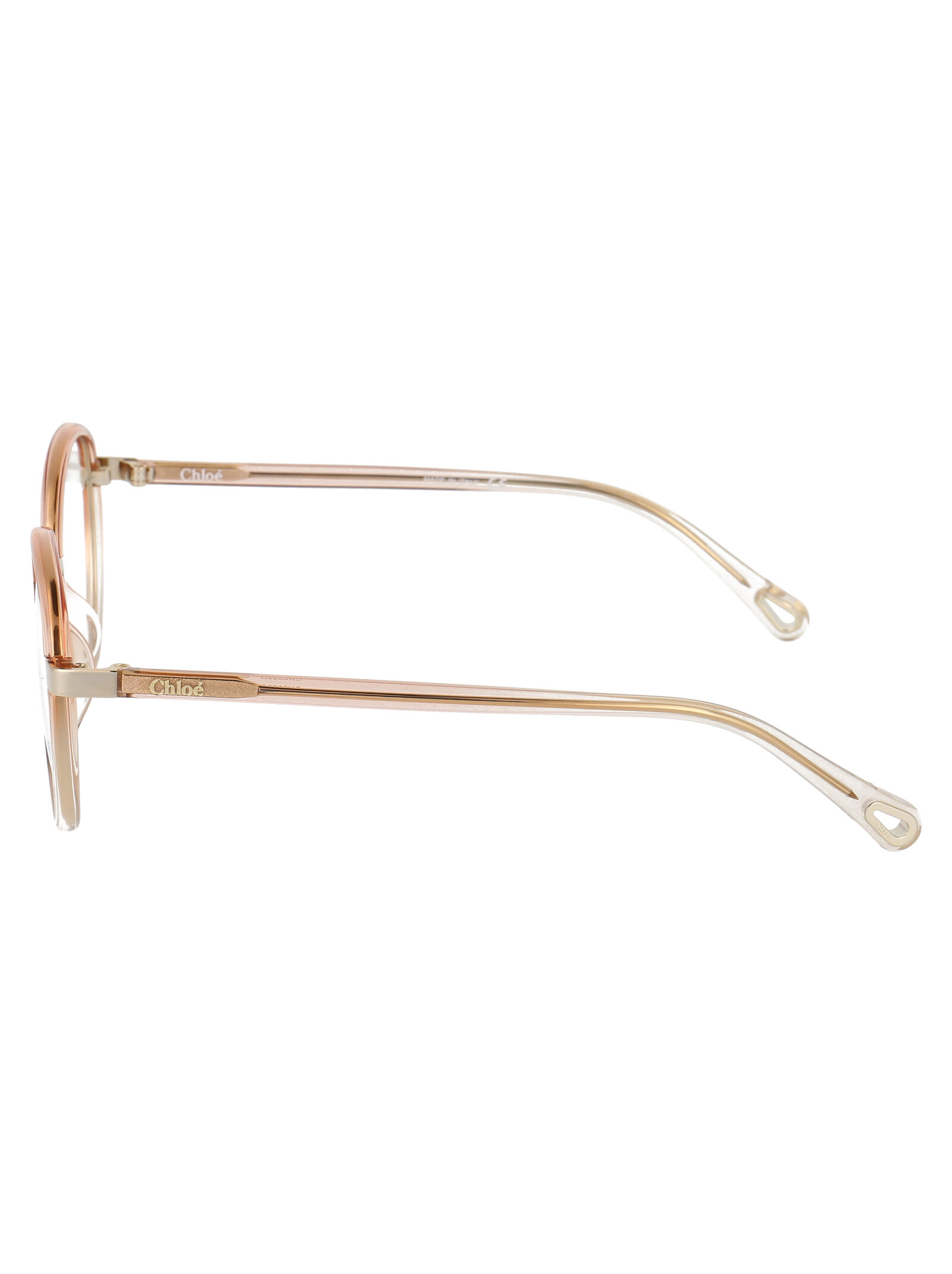 Chloé Eyewear Round Frame Glasses In White