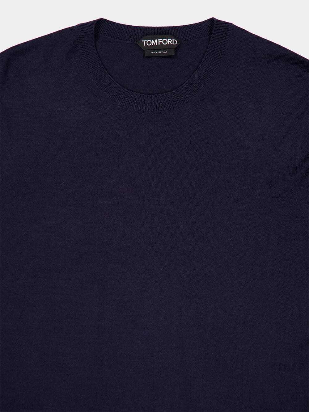 Tom Ford Wool Jumper In Blue