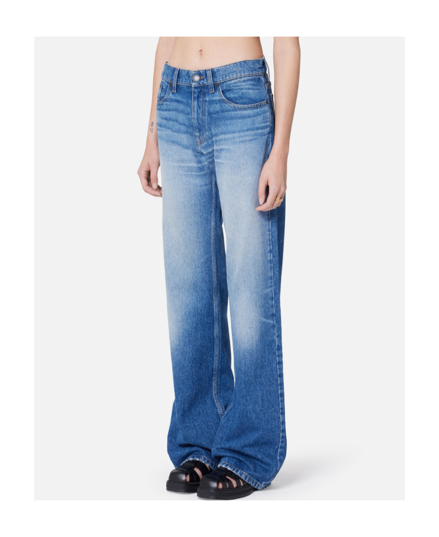 Ami Alexandre Mattiussi Flare Fit Denim Pants In Blue