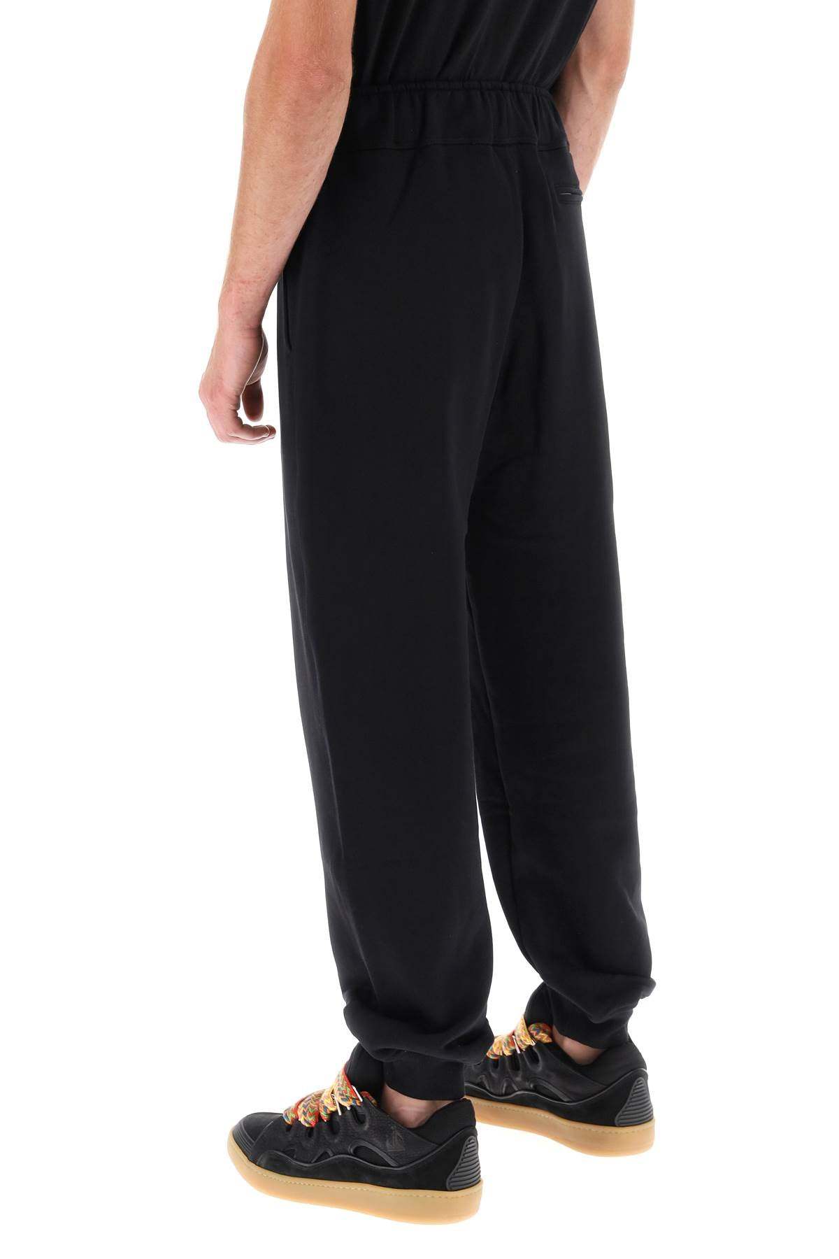 Lanvin Elastic Waist Casual Pants In Black