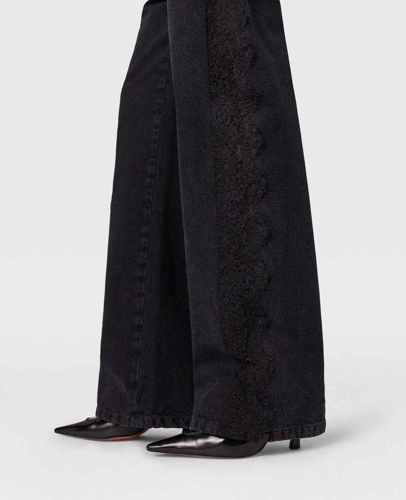 Stella Mccartney Straight Leg Jeans In Black