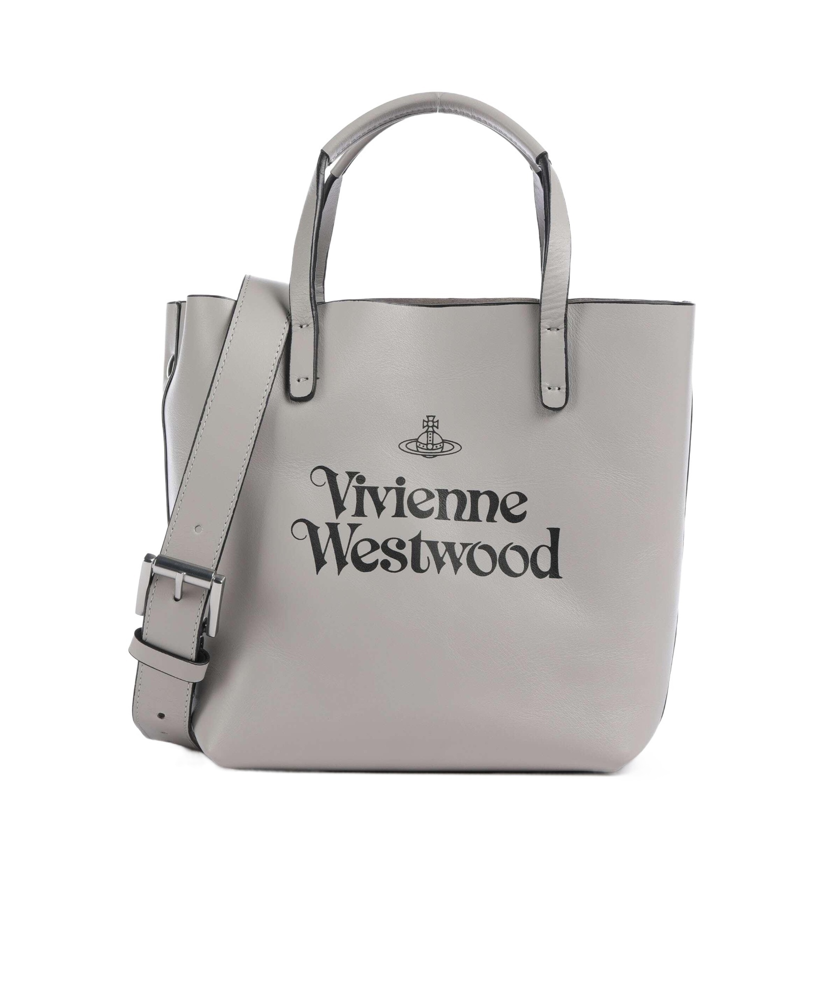 Vivienne Westwood Studio Dual-handle Shoulder Bag In Gray