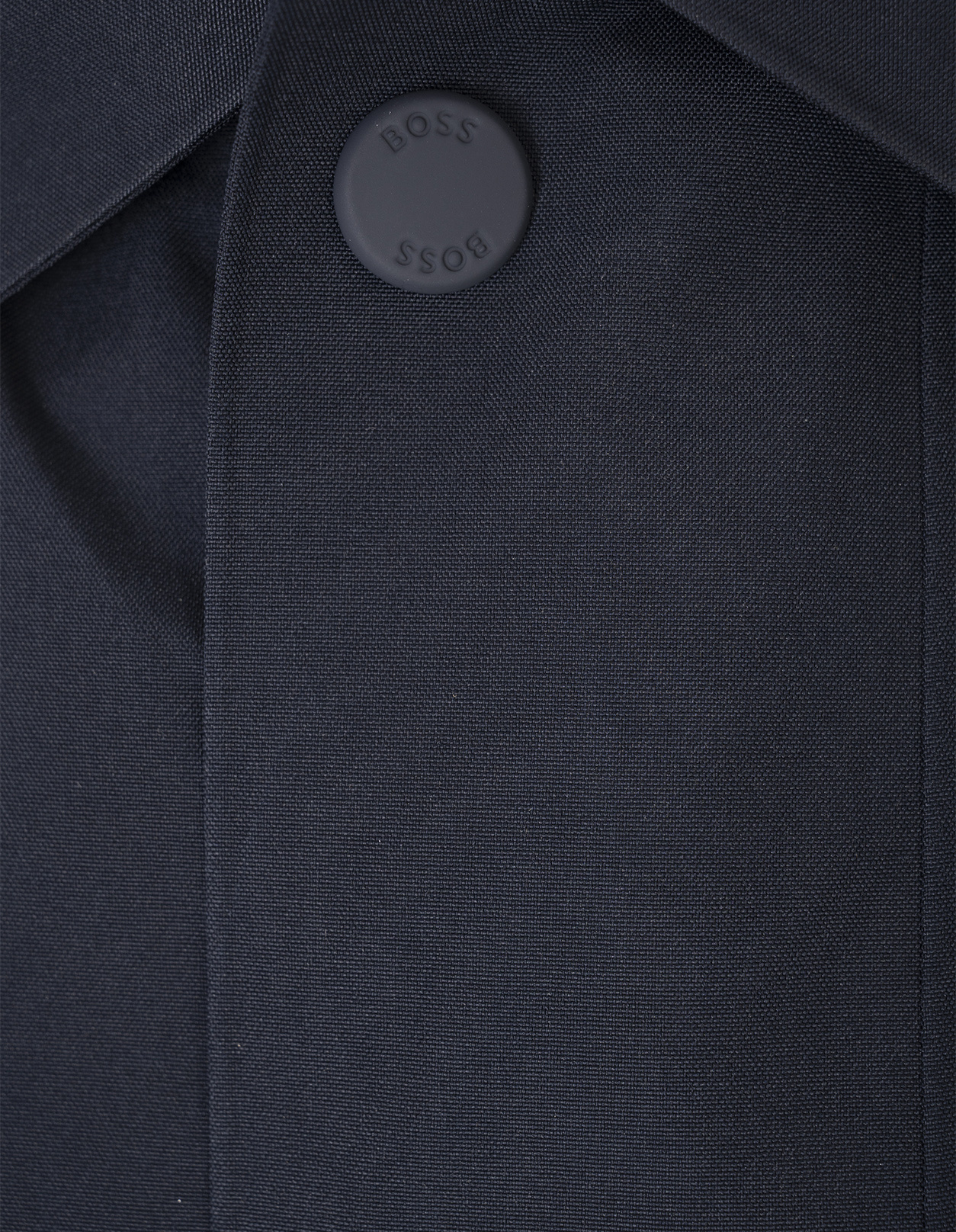 Hugo Boss Button-cuff Coat In Blue