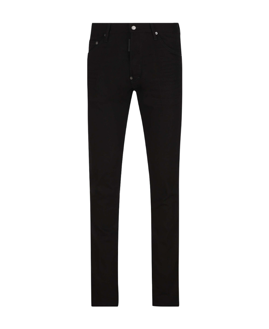 Dsquared2 Cotton Cargo Trouser With Logo Patch In Black