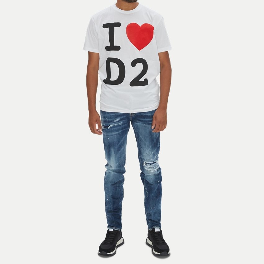 Dsquared2 Ripped Slim-fit Jeans In Blue