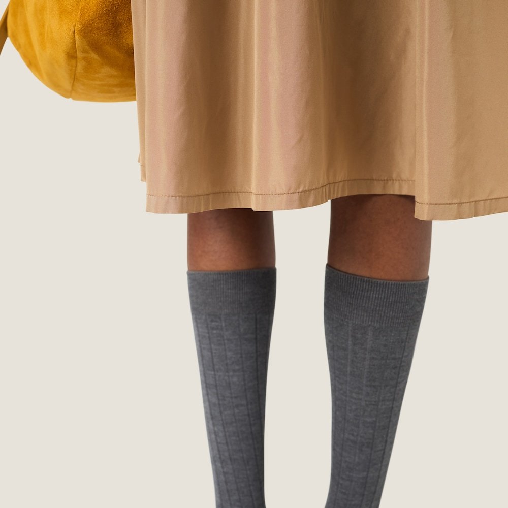 Miu Miu Mini Silk Dress Waist Drawstring
