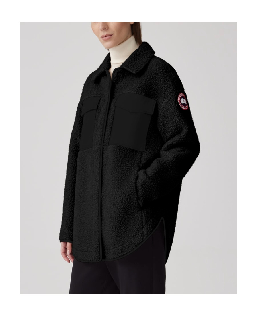CANADA GOOSE CANADA GOOSE CONCEALED FASTENED SHEARLING JACKET 