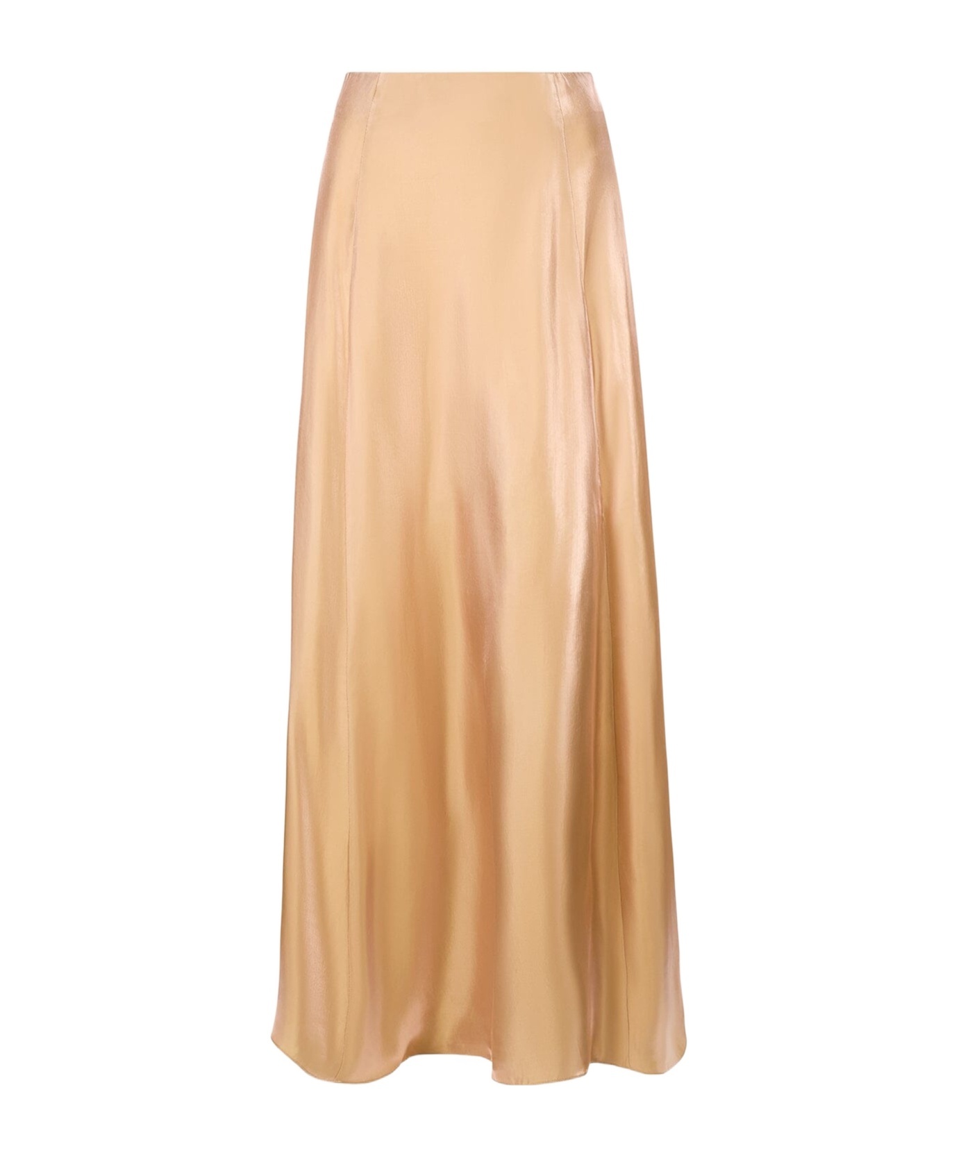 Staud A-line Maxi Skirt In Gold