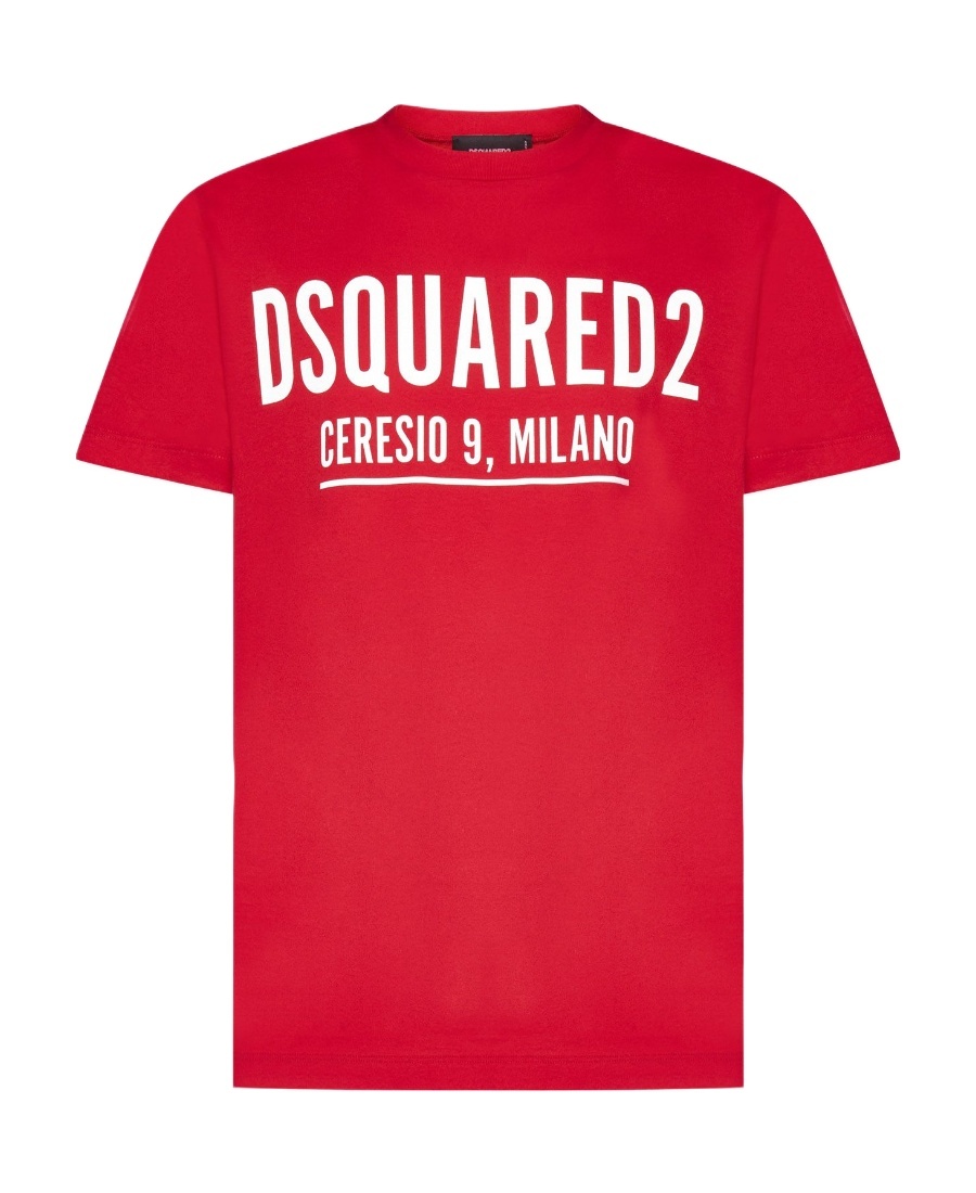 Dsquared2 Man T-shirt Red Size L Cotton In Red