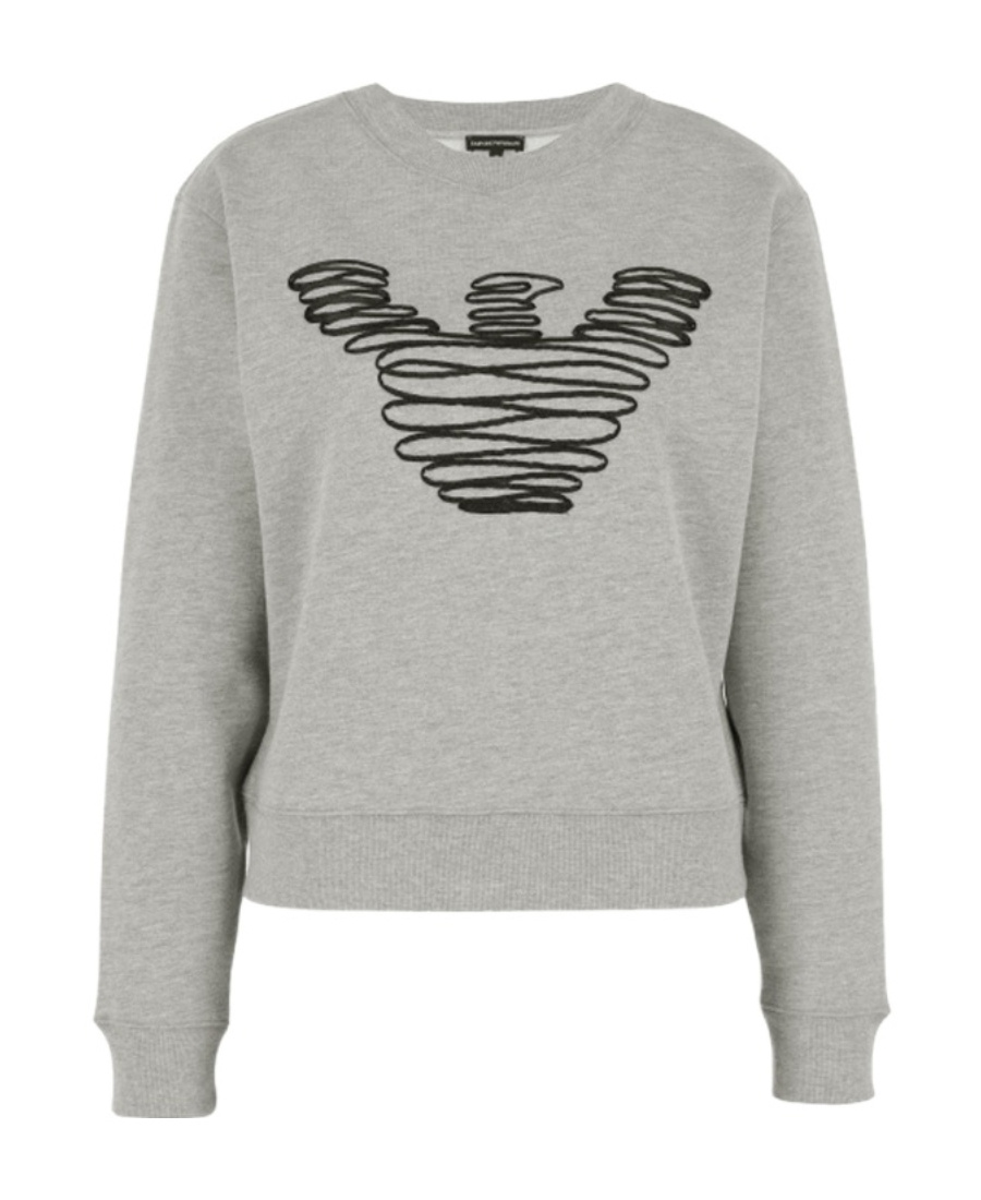 EMPORIO ARMANI ROUND COLLAR LONG SLEEVE SWEATER
