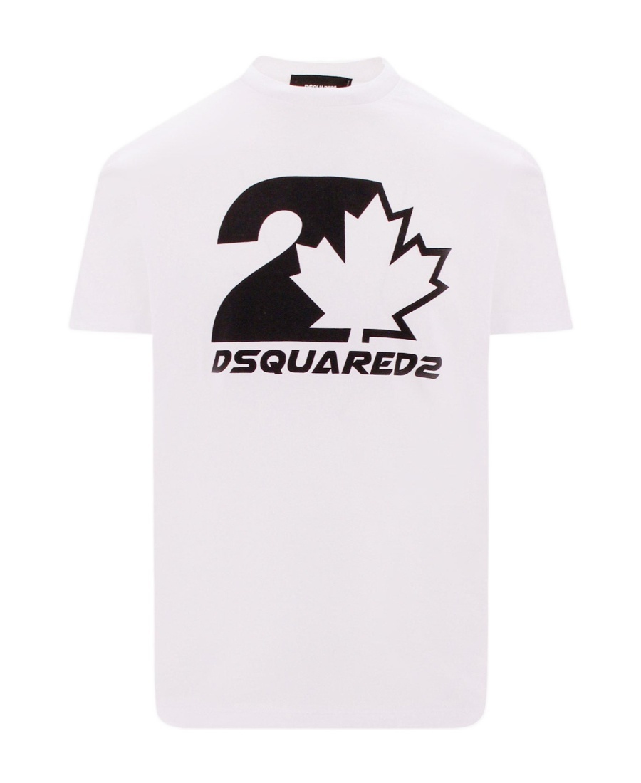 Shop Dsquared2 Logo-print Cotton T-shirt In White