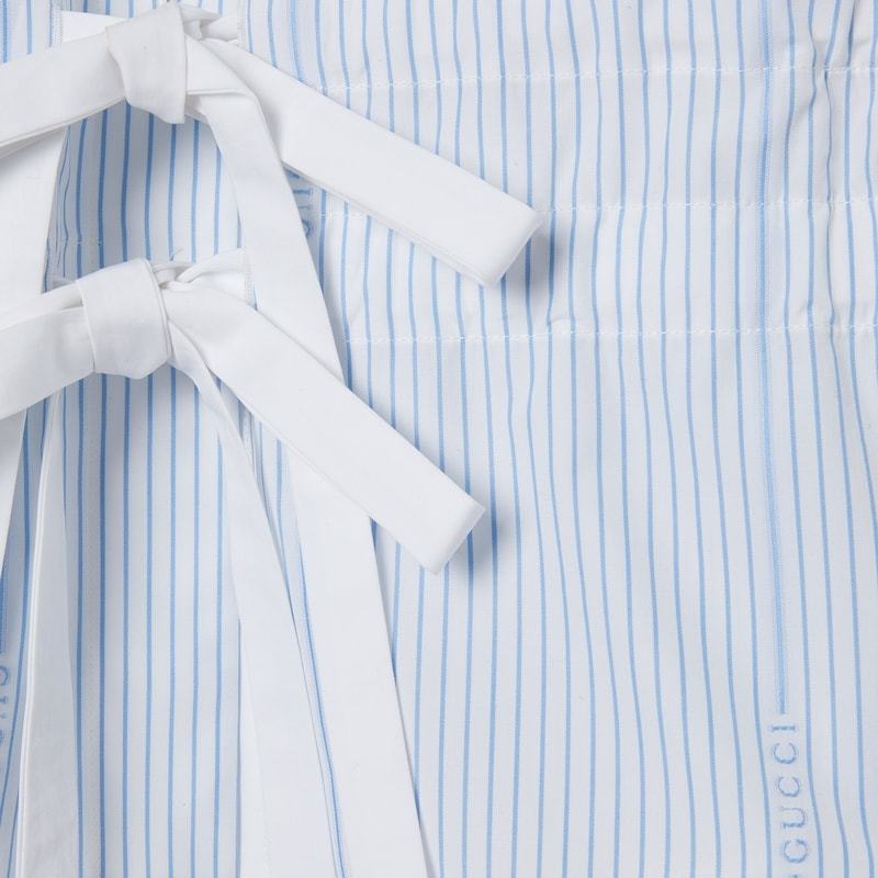 Gucci Cotton Fil Coupé Top In Blue