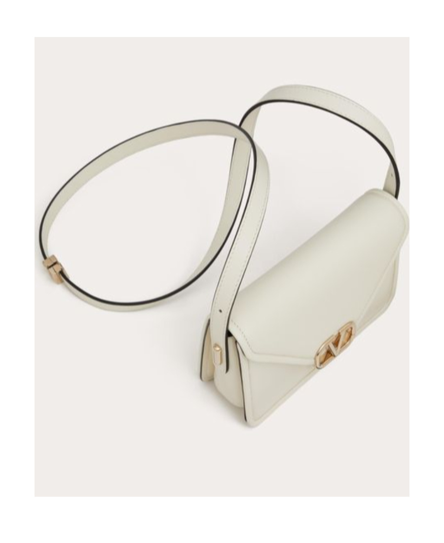 Valentino Letter Shoulder Bag In White