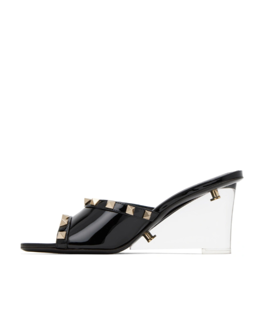 Valentino Open-toed High-heeled Sandals In Black