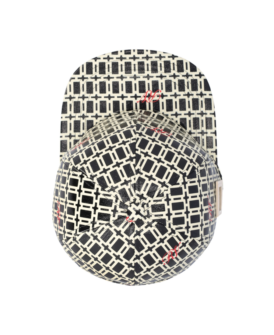 Roger Vivier Geometric Pattern Printed Baseball Cap In Black