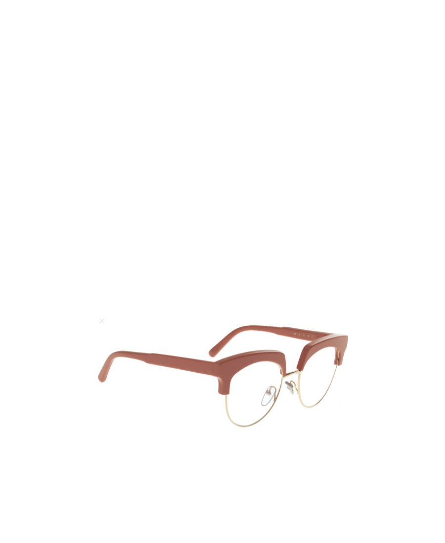 Marni Logo Flat Mirror In Brown