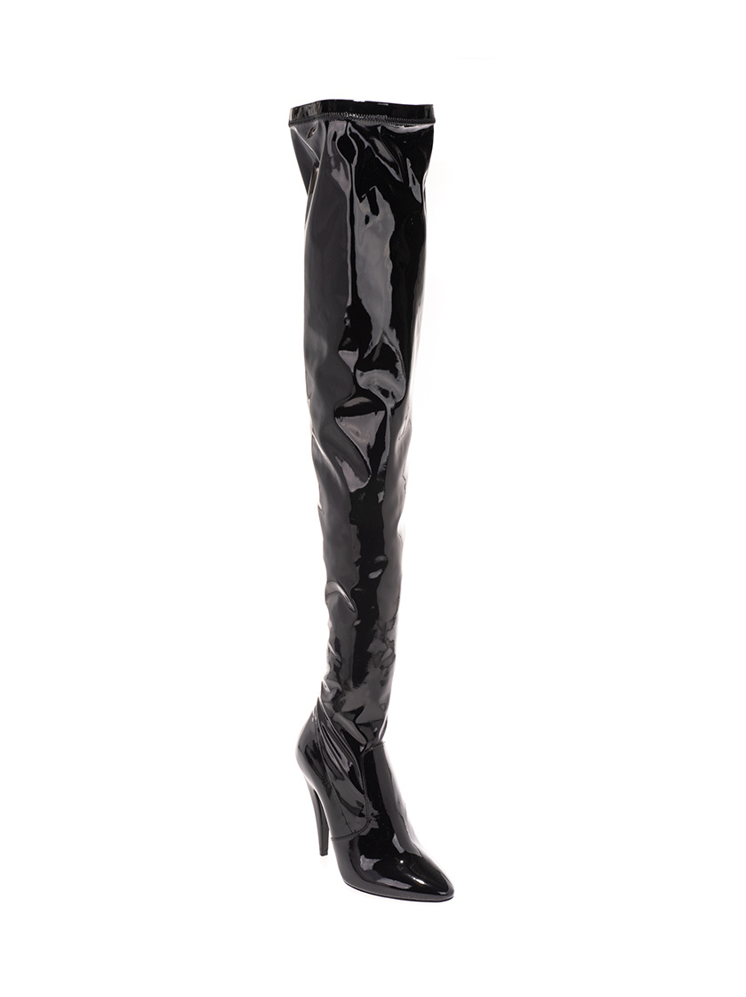 Saint Laurent Aylah Over-the-knee Boots In Black
