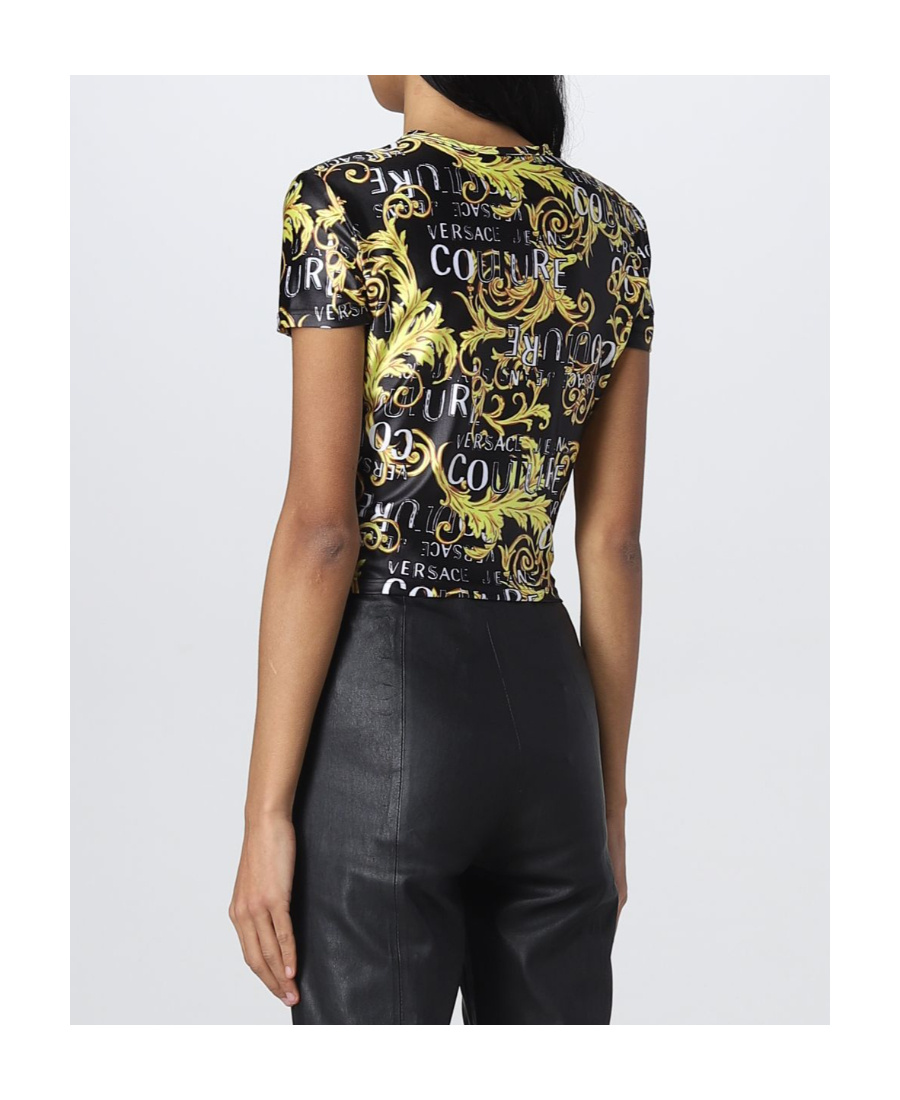 Versace Jeans Logo Short T-shirt In Multi