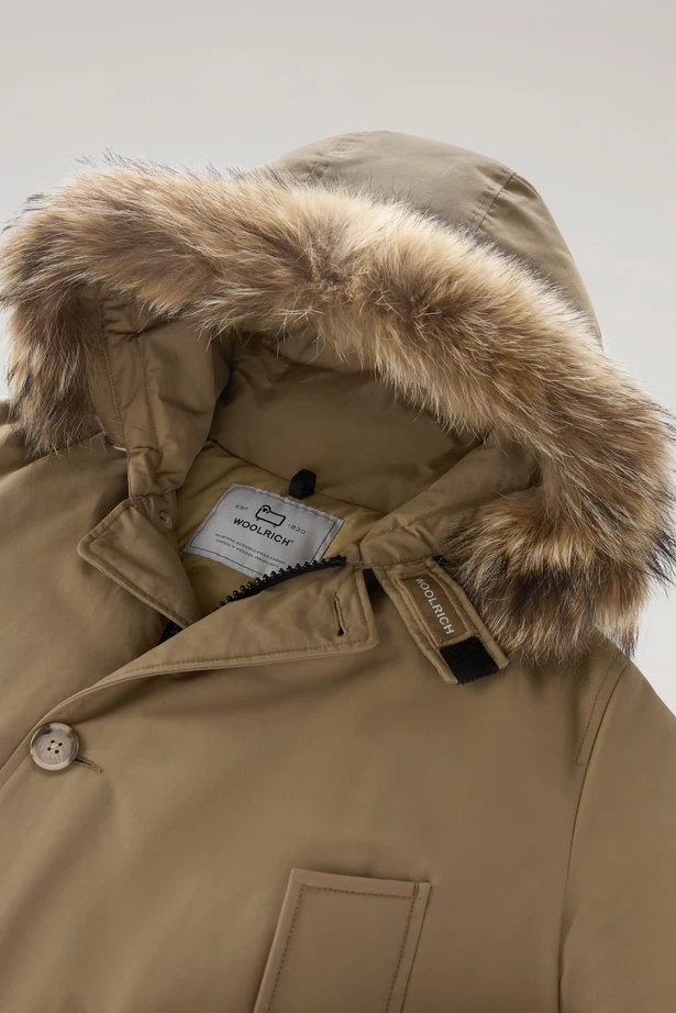 Woolrich Arctic Hooded Parka In Brown