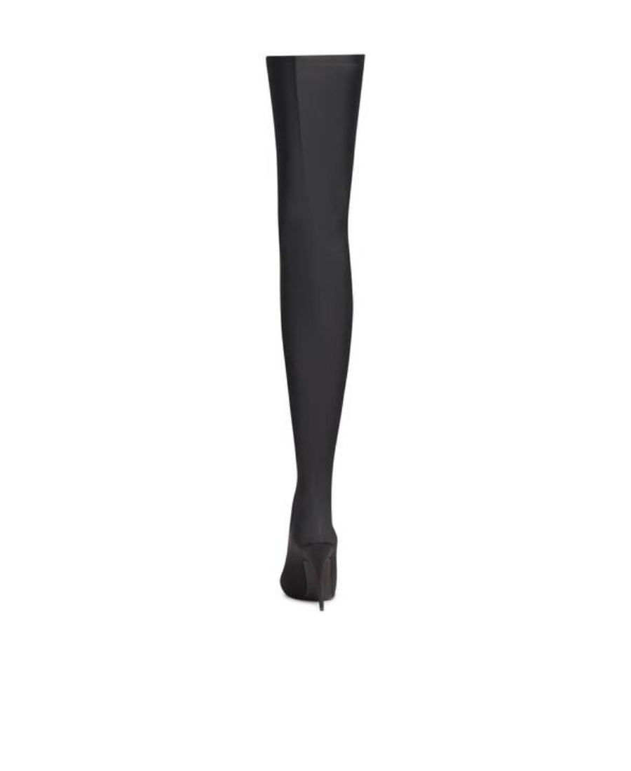 Balenciaga Knife Jersey Over-the-knee Pumps In Black