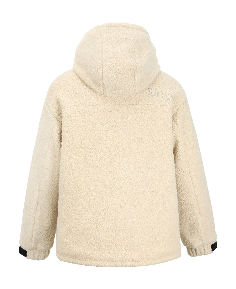 Liuregali Hooded Long-sleeved Down Jacket In Nude