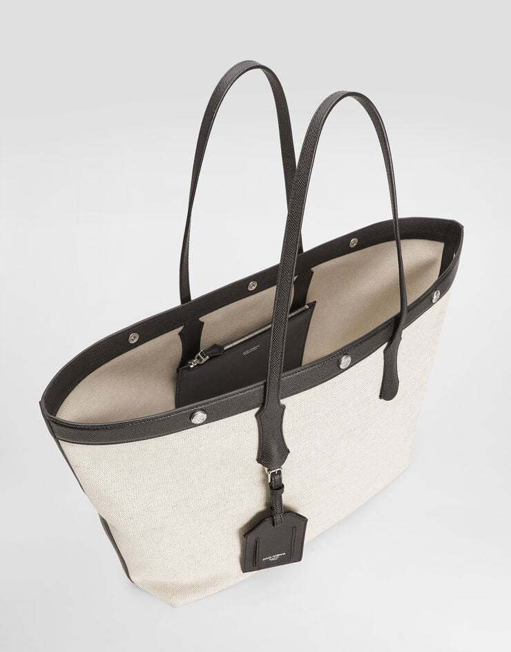Dolce & Gabbana Atene Shopper Bag In White