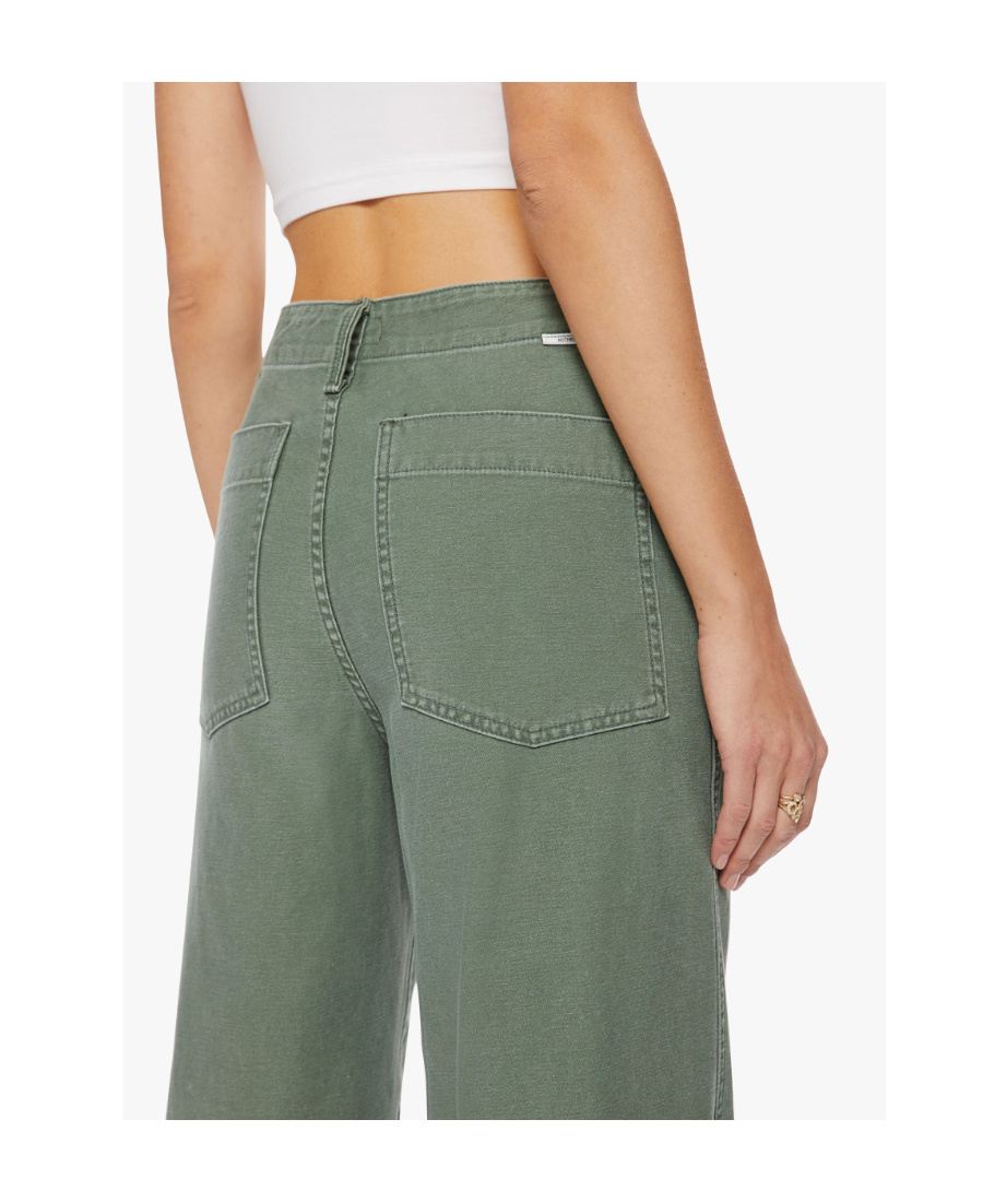 Shop Mother The Major Sneak Fray Jeans In Gray
