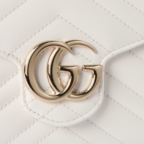 Gucci Gg Marmont Wallet On Chain In White