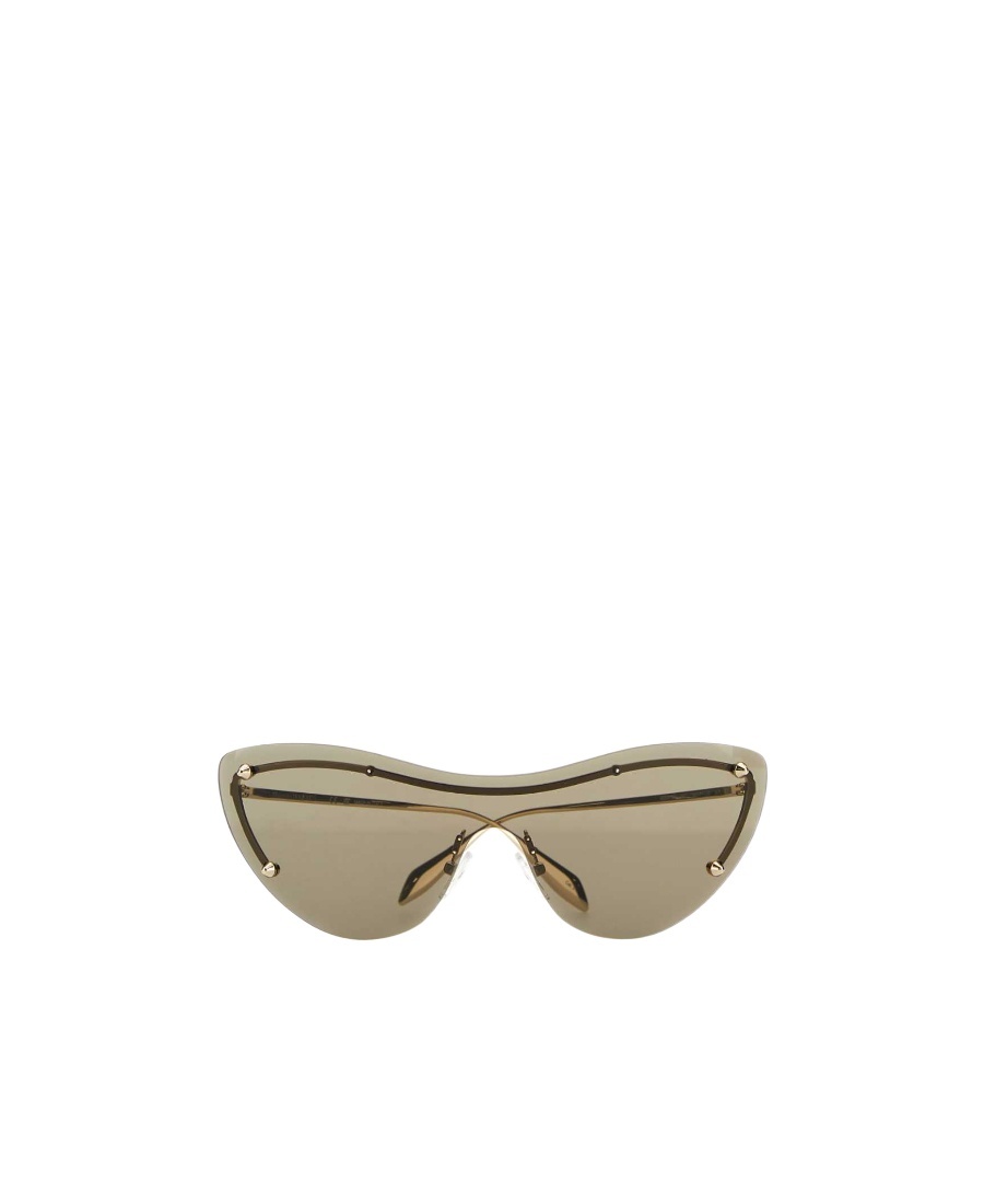 Alexander Mcqueen Spike Stud Metal Shades In Yellow