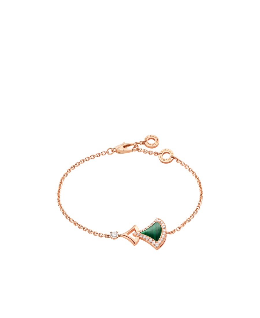 Bvlgari Divas Dream Bracelet In 18 Kt Rose Gold In Yellow