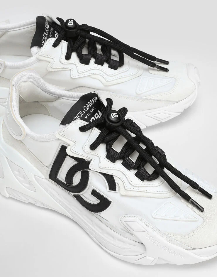 Dolce & Gabbana Day Faster Viscose Fabric Sneakers In Pattern