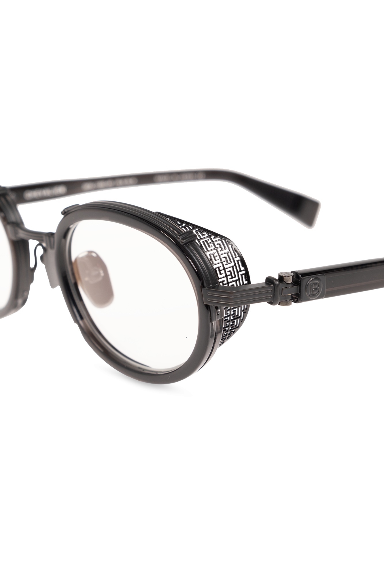 Balmain Logo Flat Mirror In Black