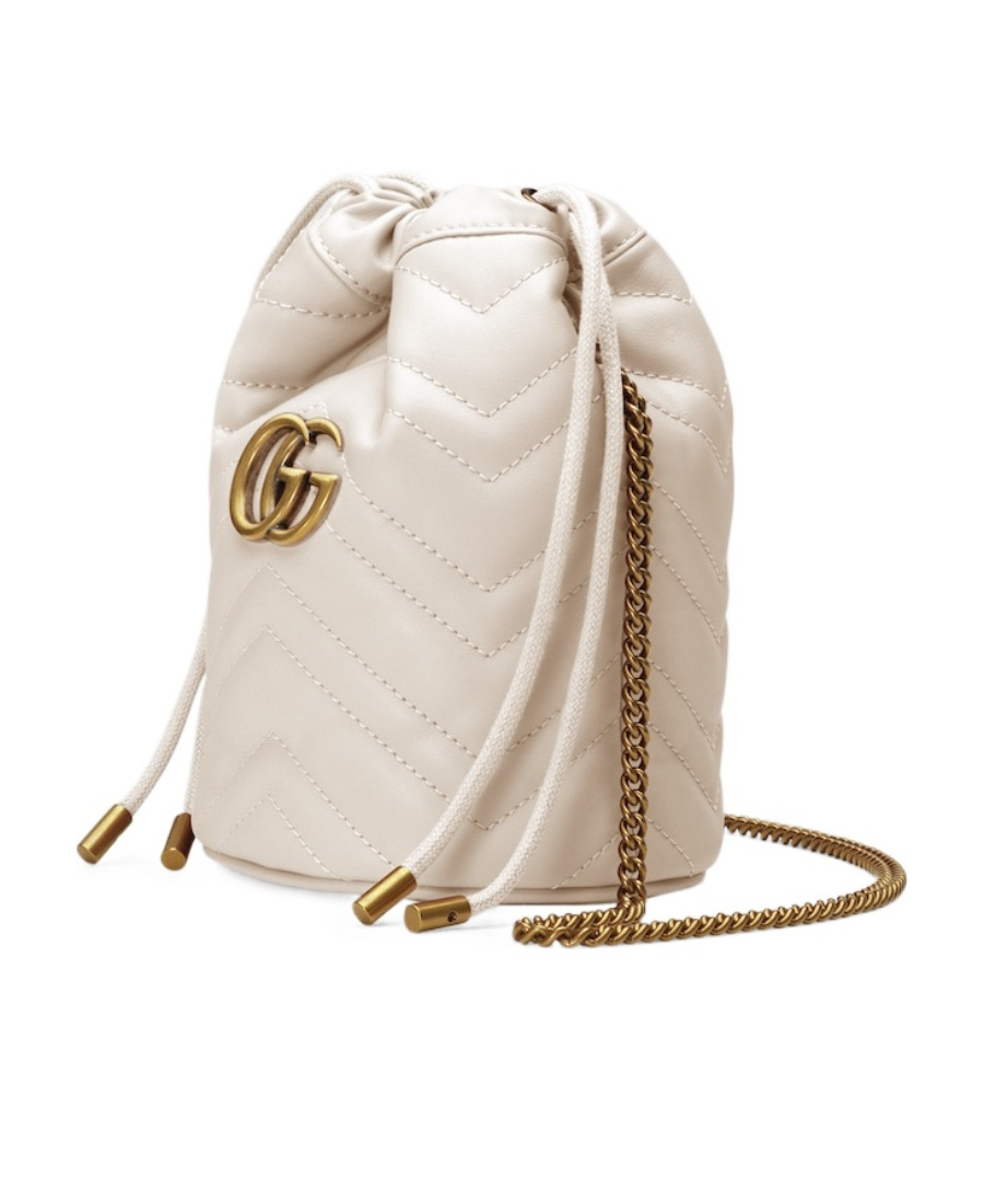 Gucci Gg Marmont Mini-bucket Bag In Pink