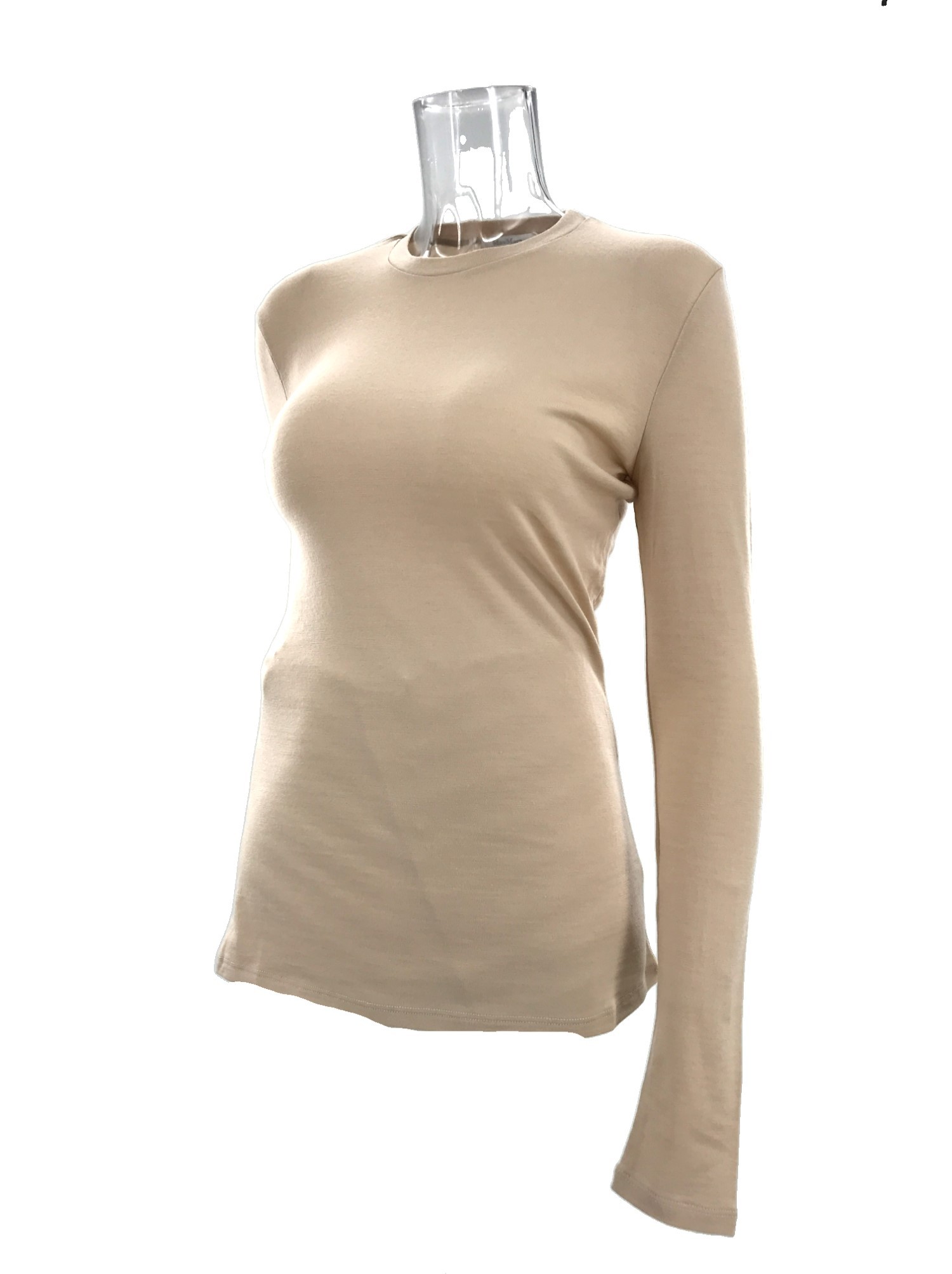 Max Mara Long-sleeved Sweater In Nude