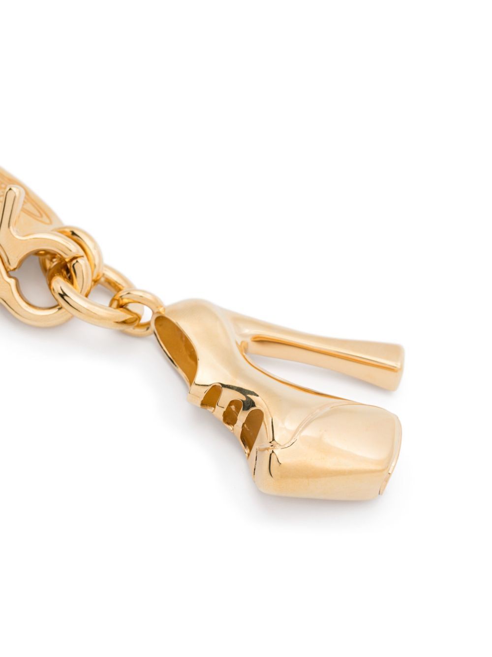 Vivienne Westwood Link Chain Necklace With Shoe Pendant In Gold