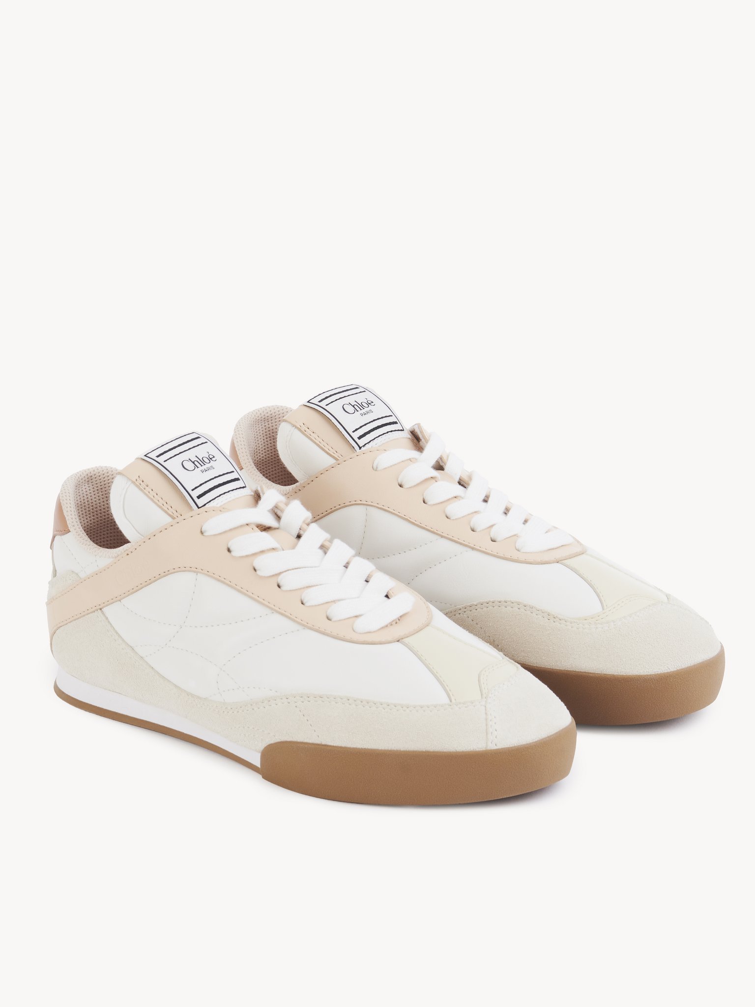 Shop Chloé Kick Sneakers In White