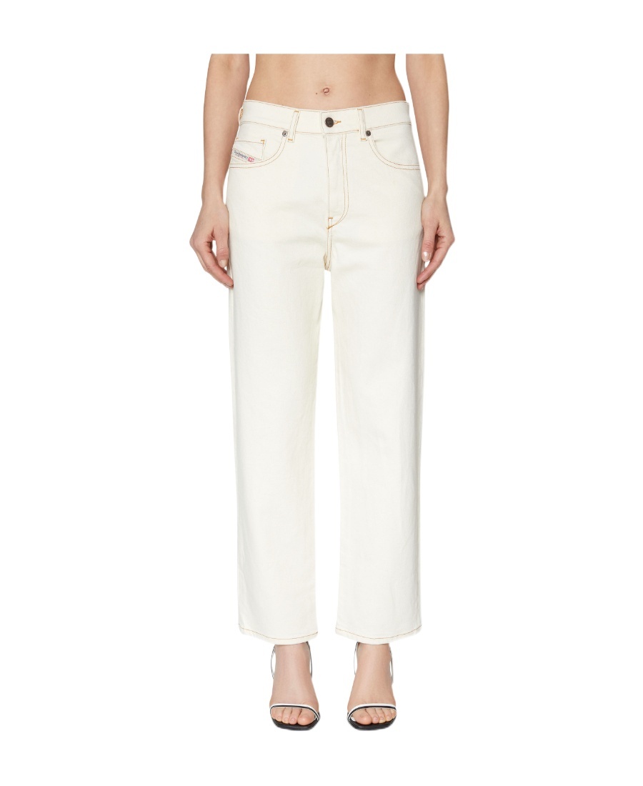 Shop Diesel 2000 Flared Jeans In White