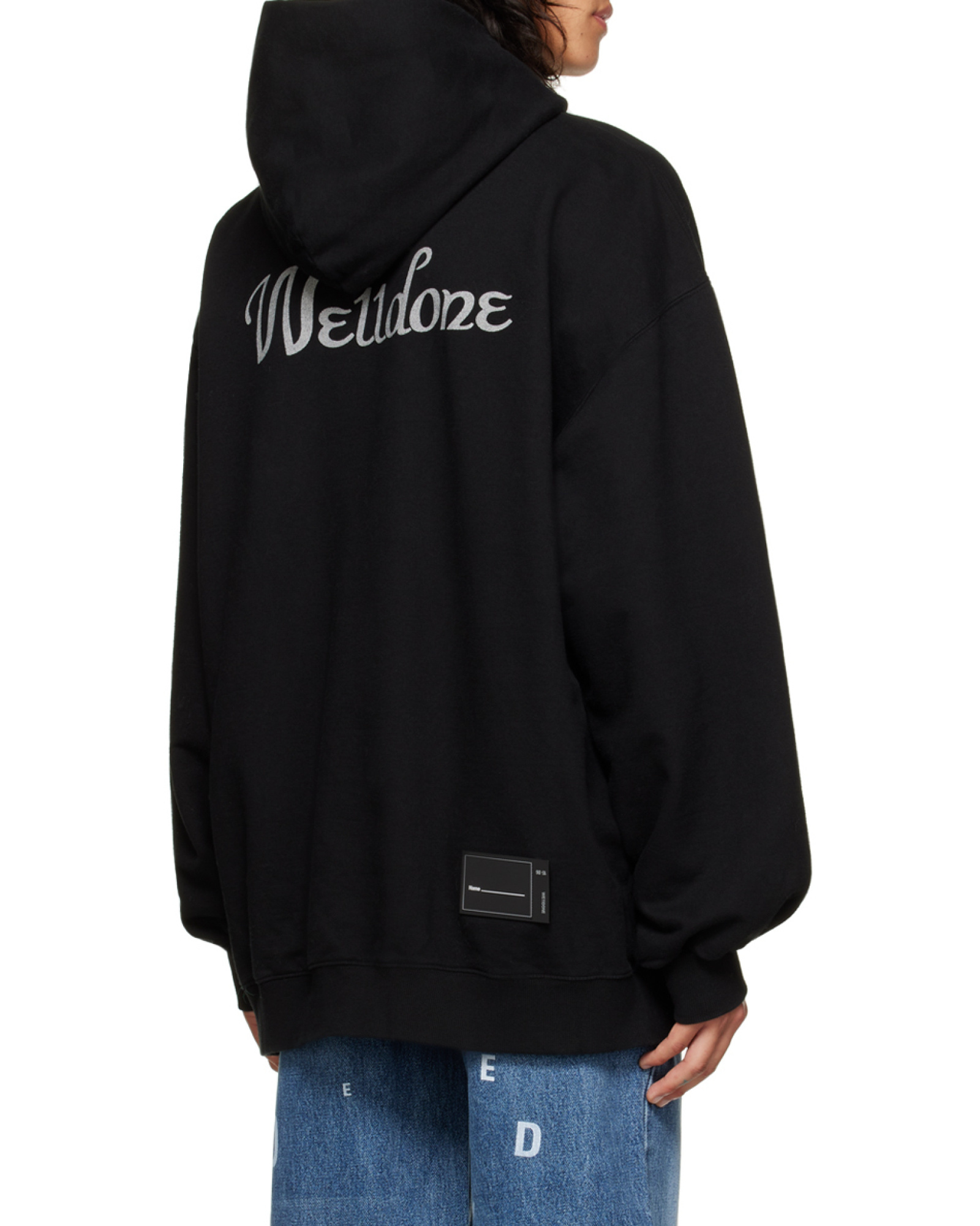 We11 Done Hooded Sweater In Black
