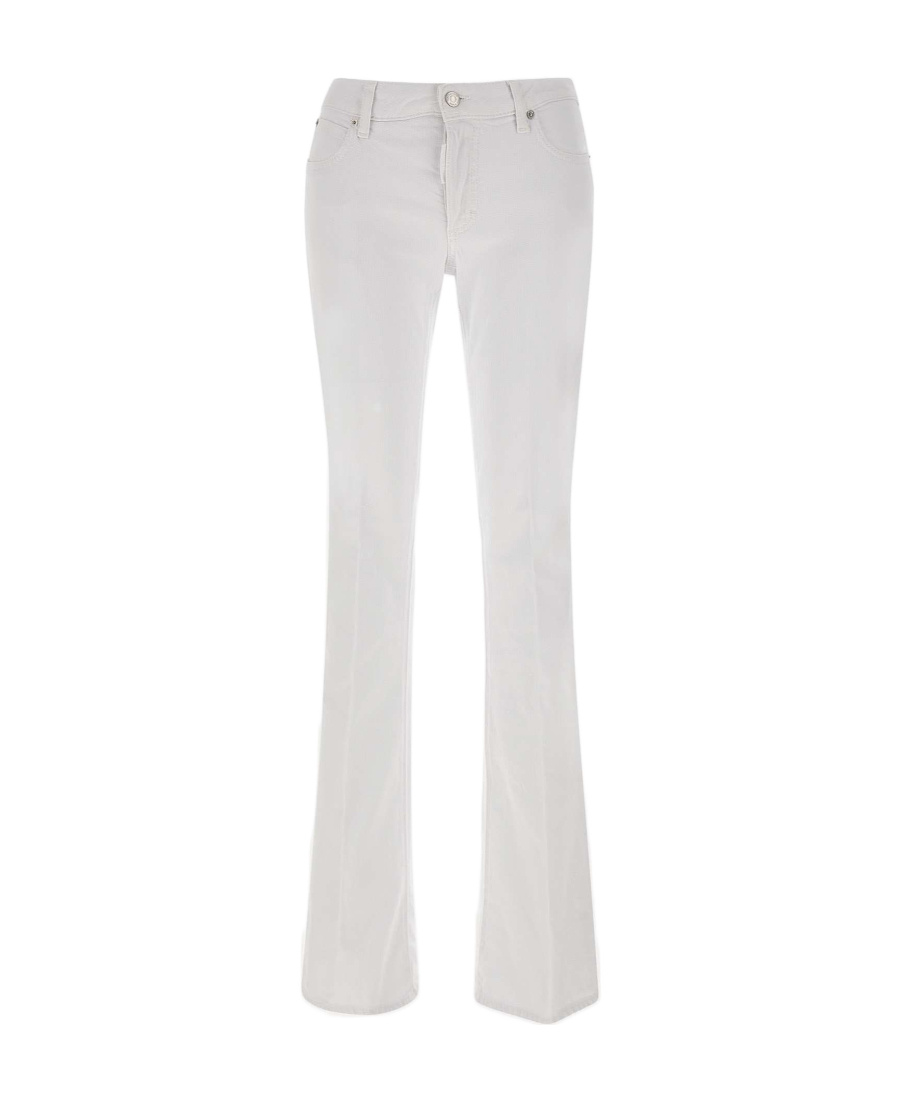 Dsquared2 Mid-rise Flared Jeans In White
