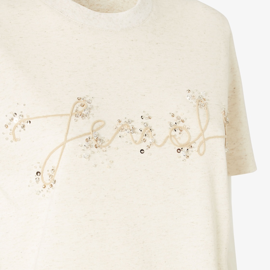 Fendi Linen And Cotton T-shirt