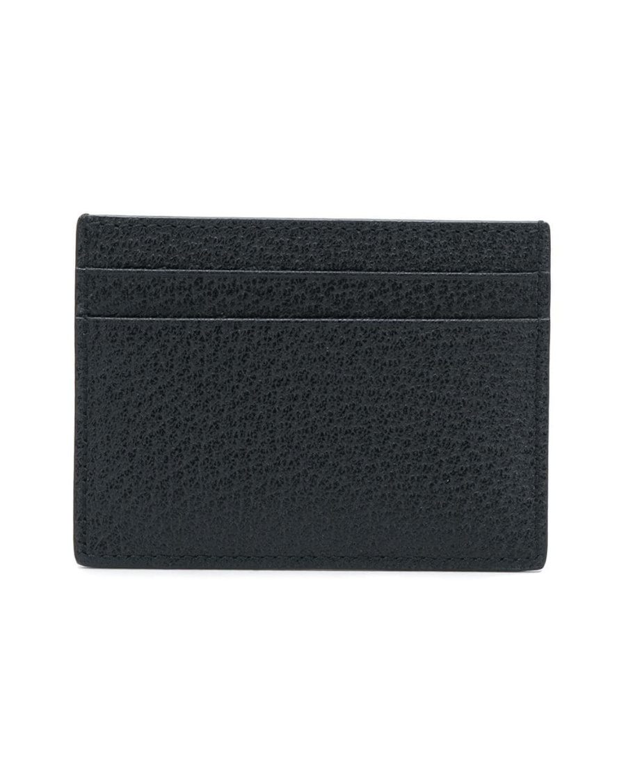 Gucci Animalier Leather Card Case In Black