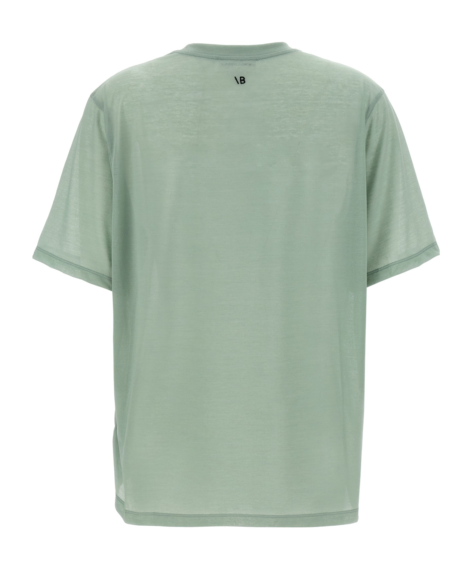 Victoria Beckham Logo Embroidered Crewneck T-shirt In Green