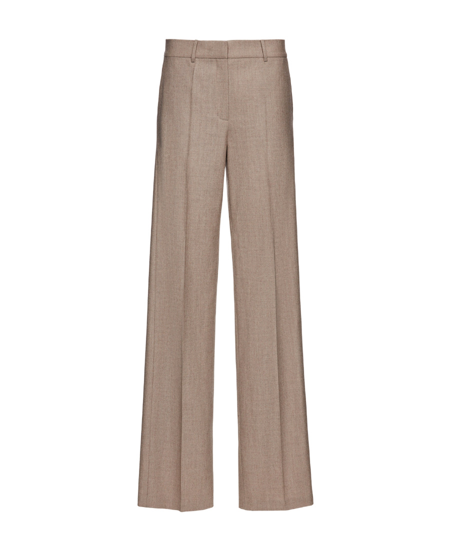 Magda Butrym Cashmere-blend Wide-leg Pants In Nude