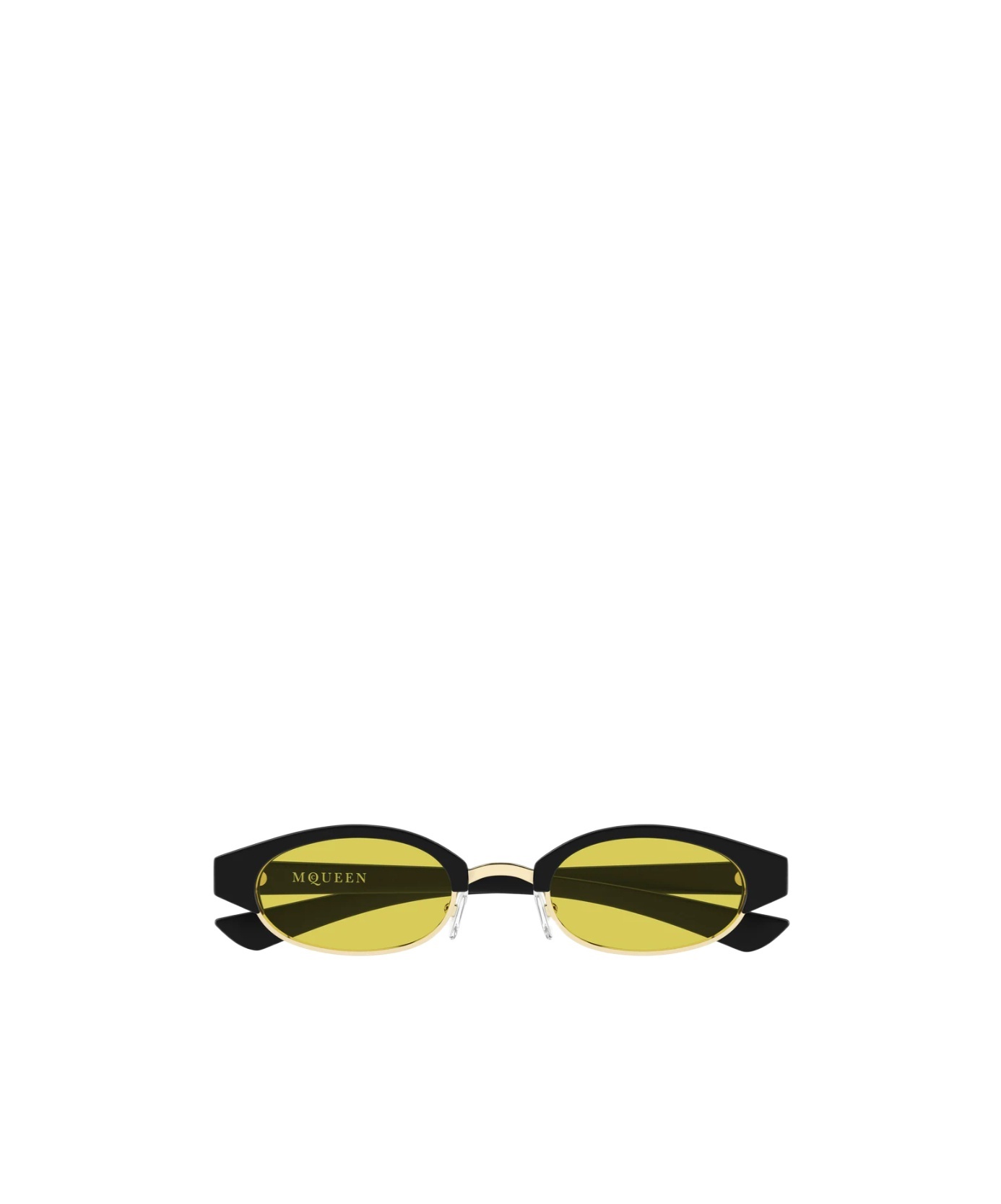 Alexander Mcqueen Geometric Sunglasses In Green