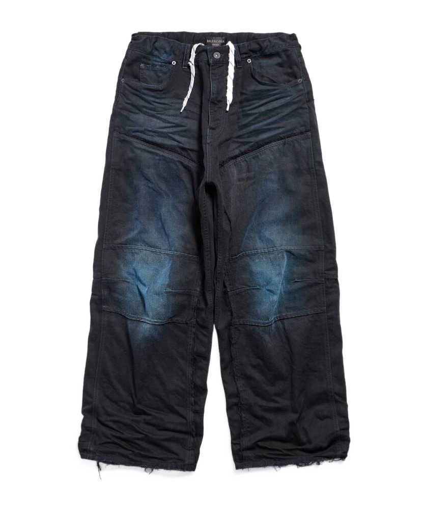 Balenciaga Belt-loop Jeans In Black