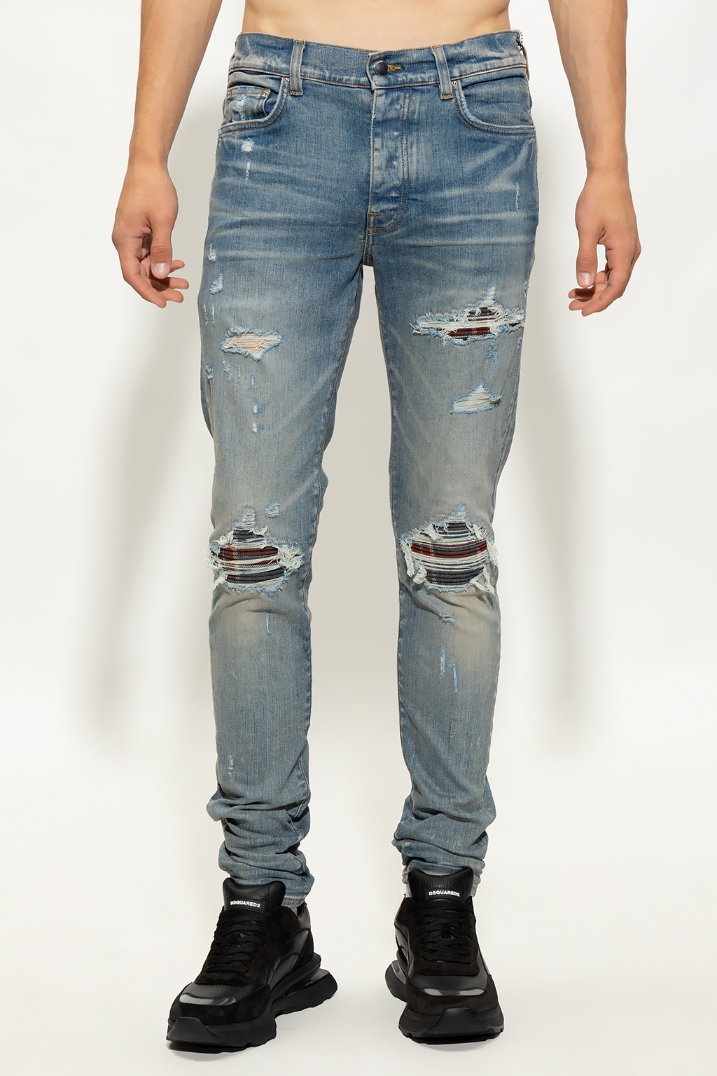 Amiri Imitation Old Jeans In Gray