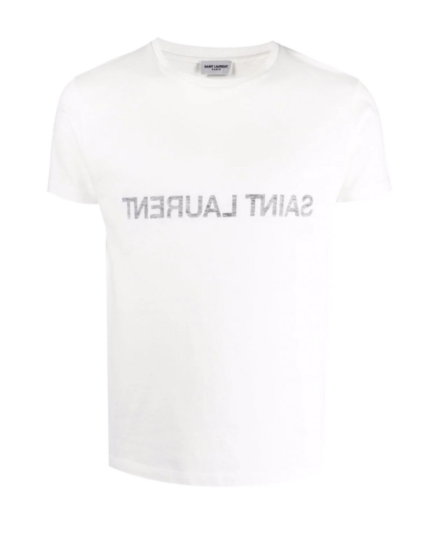 Shop Saint Laurent Reverse T-shirt In White